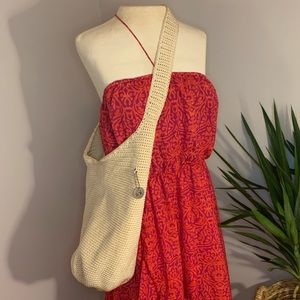 The Sak Original Knit Crochet Messenger Bag